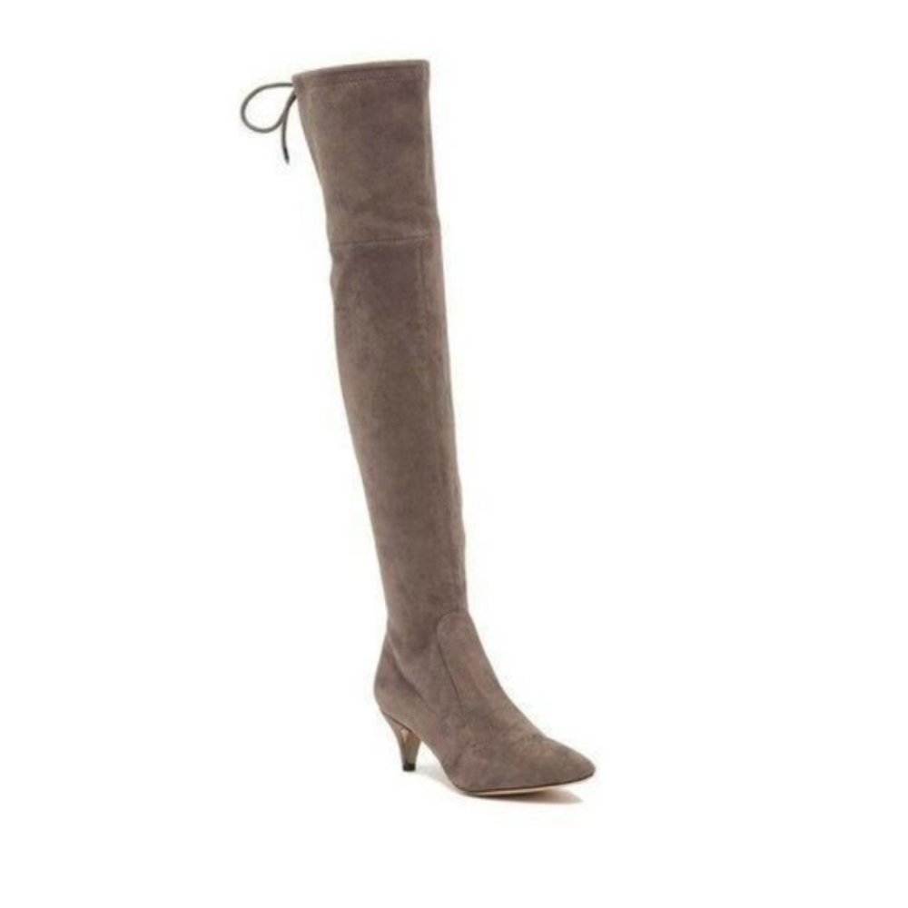 Sam Edelman Taupe Over-the-Knee Suede Boots